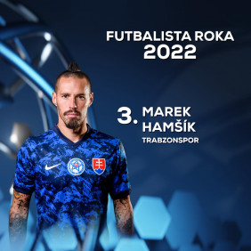 Marek: tretím najlepším futbalistom Slovenska za rok 2022